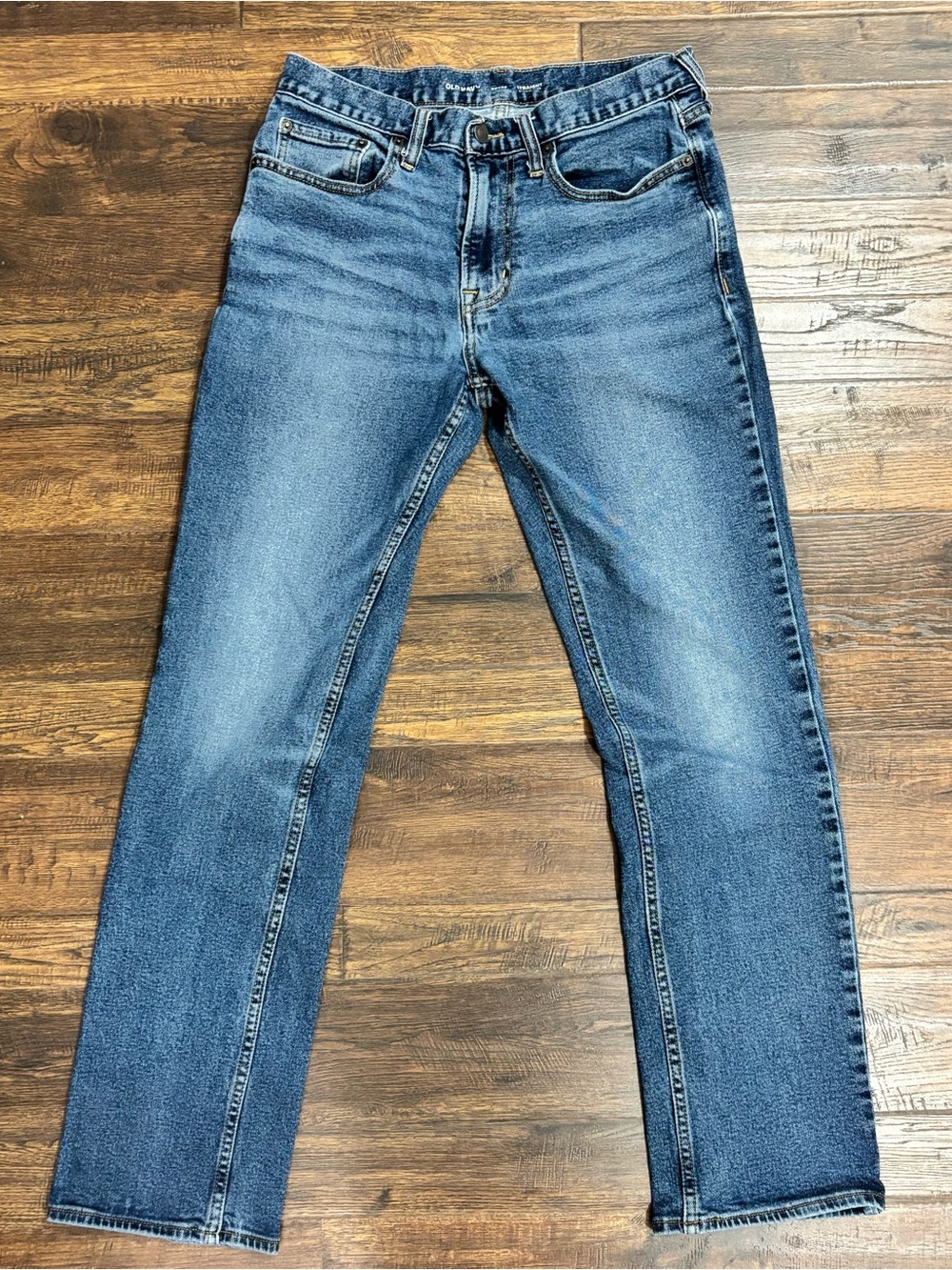 Old Navy Men's Straight Jeans in Medium Blue Wash 30x32